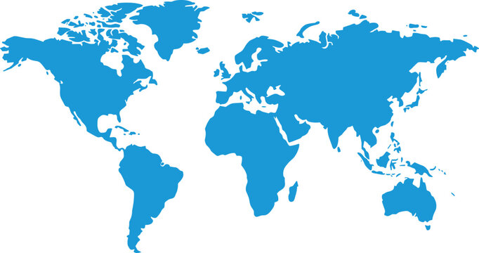 World map showing global sourcing reach